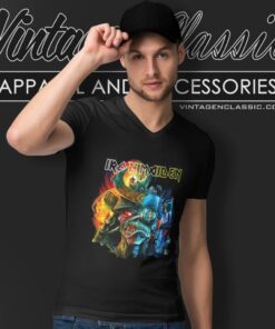 Iron Maiden Shirt Future Past Tour 2023 6 Iron Maiden Shirt Future Past Tour 2023 V Neck TShirt