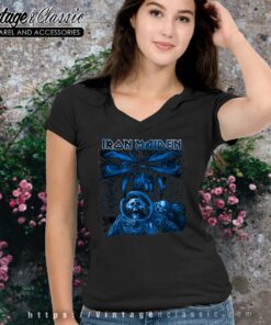 Iron Maiden Shirt Iron Maiden Blue Album Spaceman Shirt 4 Iron Maiden Shirt Iron Maiden Blue Album Spaceman Vneck