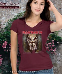 Iron Maiden Shirt Iron Maiden Candle Finger Eddie Shirt 5 Iron Maiden Shirt Iron Maiden Candle Finger Eddie Vneck