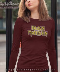 Iron Maiden Shirt Iron Maiden Tour Logo Shirt 4 Iron Maiden Shirt Iron Maiden Tour Logo Longsleeves
