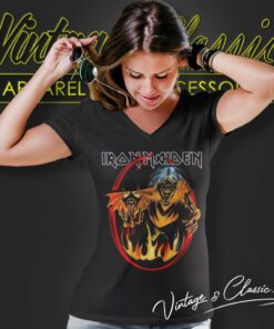 Iron Maiden Shirt Number Of The Beast Devil Tail 5 Iron Maiden Shirt Number Of The Beast Devil Tail V Neck TShirt