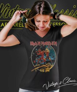Iron Maiden Shirt Run To The Hills 5 Iron Maiden Shirt Number Of The Beast Run To The Hills V Neck TShirt