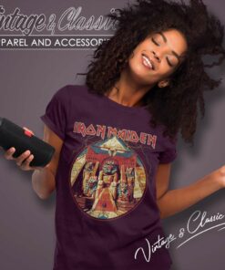 Iron Maiden Shirt Powerslave Lightning 6 Iron Maiden Shirt Powerslave Lightning Women TShirt