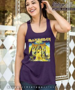 Iron Maiden Shirt Powerslave World Slavery Tour 5 Iron Maiden Shirt Powerslave World Slavery Tour Tank Top Racerback