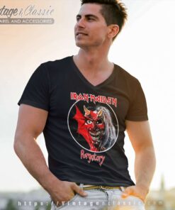 Iron Maiden Shirt Purgatory Alive In America 6 Iron Maiden Shirt Purgatory Alive In America V Neck TShirt
