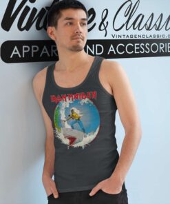Iron Maiden Shirt The Beast Cracks The West Coast Tour 4 Iron Maiden Shirt The Beast Cracks The West Coast Tour Tank Top Racerback