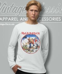 Iron Maiden Shirt Trooper Metal Onslaught 83 4 Iron Maiden Shirt Trooper Metal Onslaught 83 Long Sleeve Tee