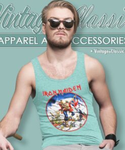 Iron Maiden Shirt Trooper Metal Onslaught 83 6 Iron Maiden Shirt Trooper Metal Onslaught 83 Tank Top Racerback