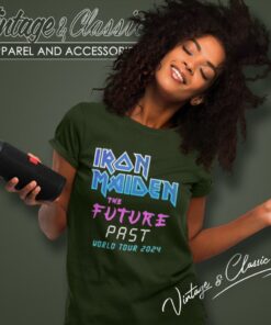 Iron Maiden The Future Past World Tour 2024 Shirt 6 Iron Maiden The Future Past World Tour 2024 Logo Women T Shirt