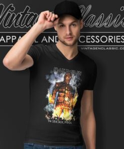 Iron Maiden Wicker Man Shirt 5 Iron Maiden Wicker Man V Neck TShirt
