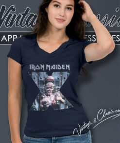 Iron Maiden X Factor Shirt 6 Iron Maiden X Factor V Neck TShirt