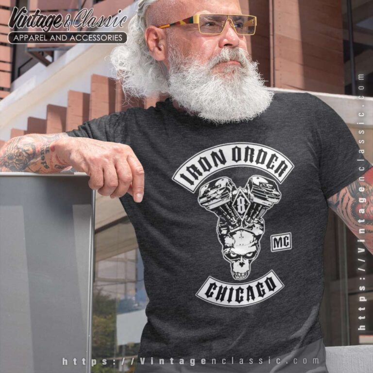 Iron Order Mc Chicago Biker T shirt Iron Order Mc Chicago Biker T shirt