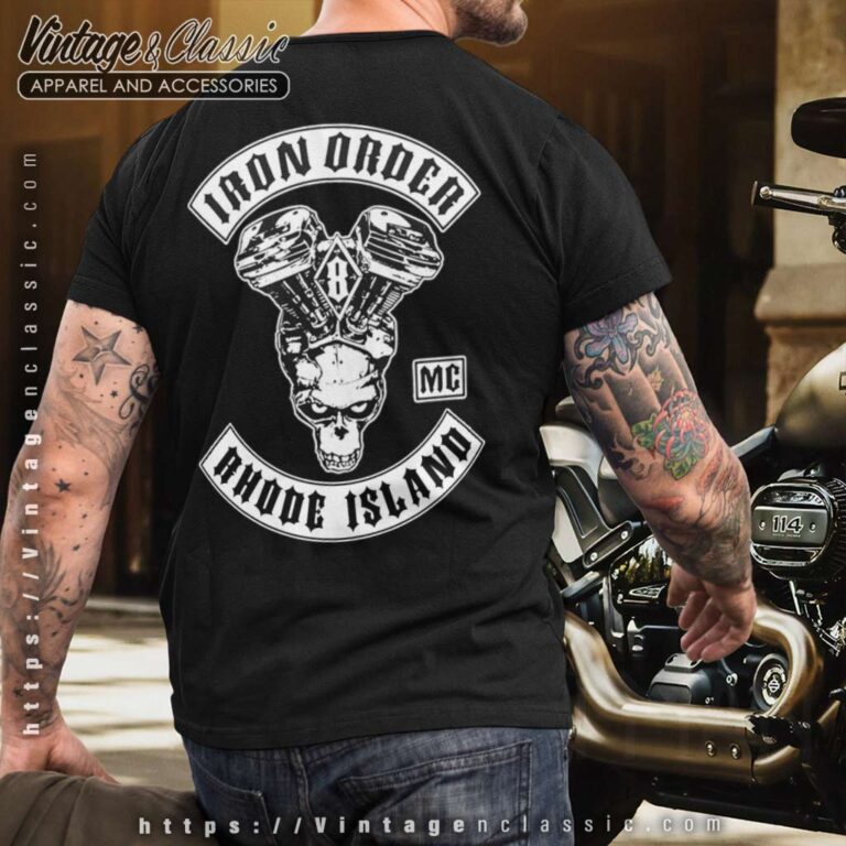 Iron Order Mc Rhode Island T shirt Backside Iron Order Mc Rhode Island T shirt Backside