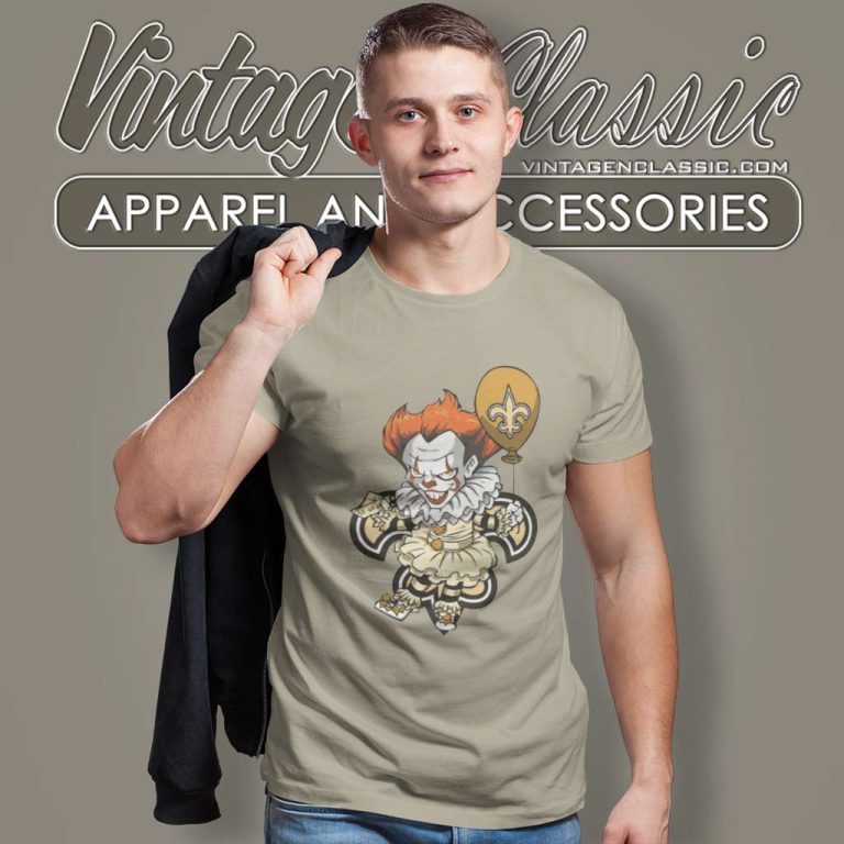 It Clown Pennywise New Orleans Saints T Shirt It Clown Pennywise New Orleans Saints T Shirt