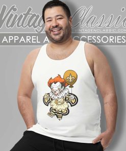 It Clown Pennywise New Orleans Saints Shirt 4 It Clown Pennywise New Orleans Saints Tank Top Racerback