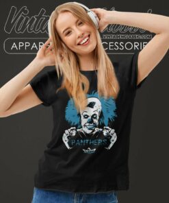 It Halloween Carolina Panthers Nfl Women TShirt