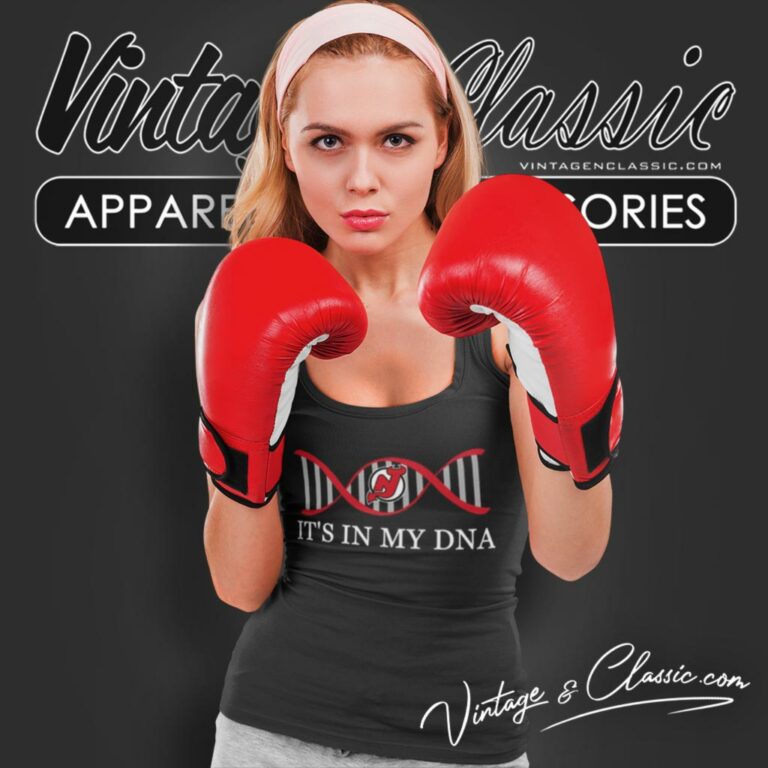 Its In My Dna New Jersey Devils Tank Top Racerback Its In My Dna New Jersey Devils Tank Top Racerback