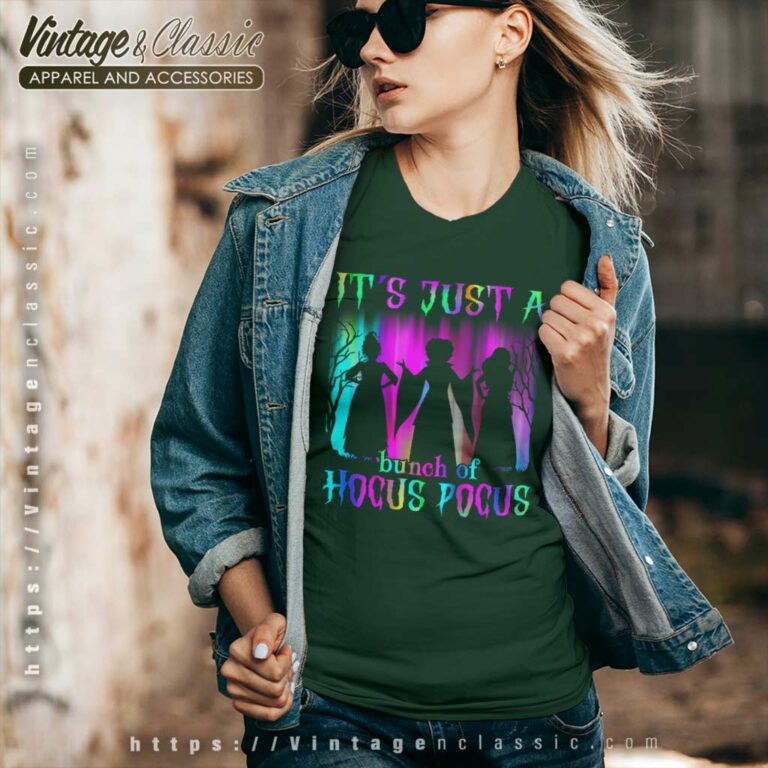 Its Just A Bunch Of Hocus Pocus Shirt Witch V Neck TShirt Its Just A Bunch Of Hocus Pocus Shirt Witch V Neck TShirt
