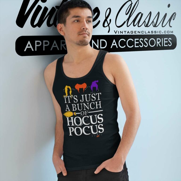 Its Just A Bunch Of Hocus Pocus Tank Top Racerback Its Just A Bunch Of Hocus Pocus Tank Top Racerback