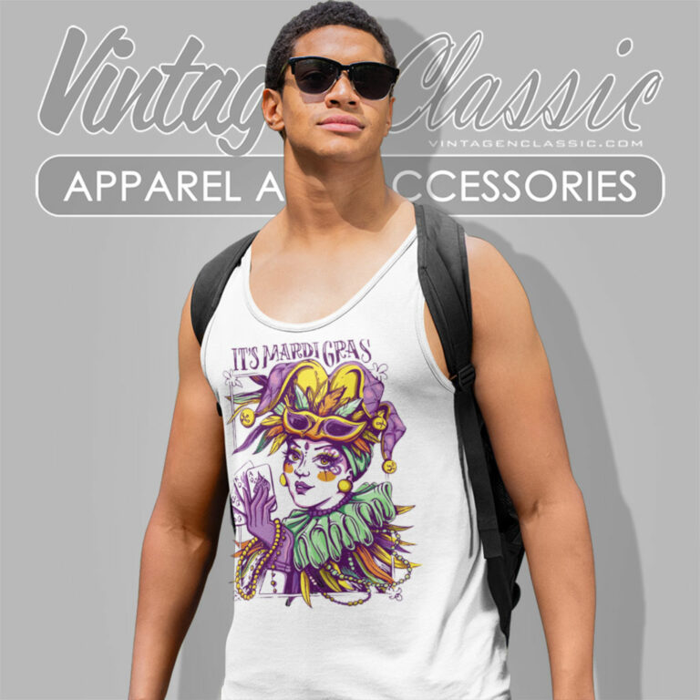 Its Mardi Gras Jester Joker Tank Top Racerback Its Mardi Gras Jester Joker Tank Top Racerback