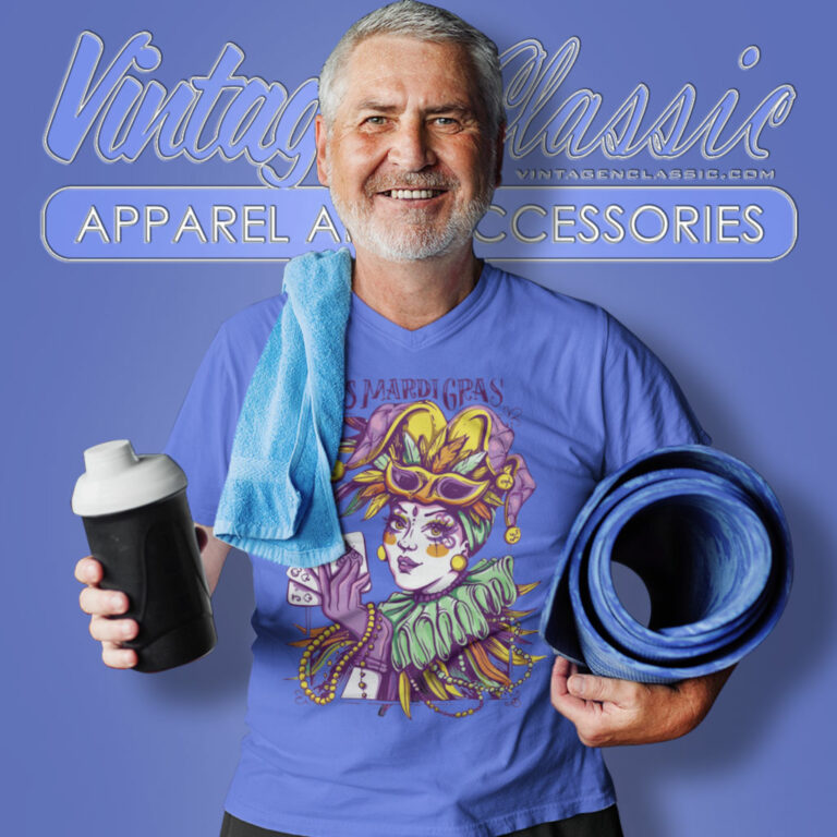 Its Mardi Gras Jester Joker V Neck TShirt Its Mardi Gras Jester Joker V Neck TShirt