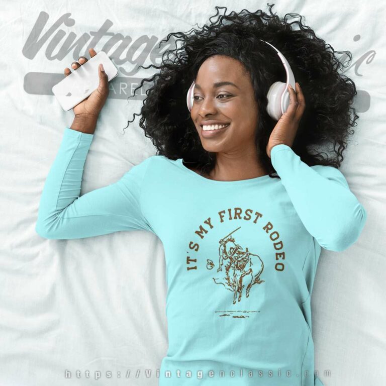 Its My First Rodeo Natural Long Sleeve Tee Its My First Rodeo Natural Long Sleeve Tee