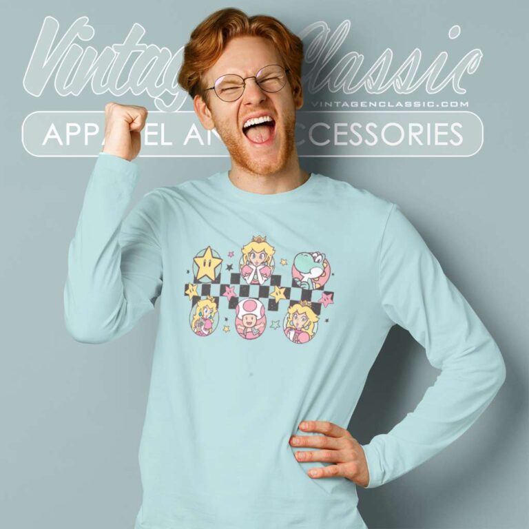 Its Peach Time Princess Peach And Friends Long Sleeve Tee Its Peach Time Princess Peach And Friends Long Sleeve Tee