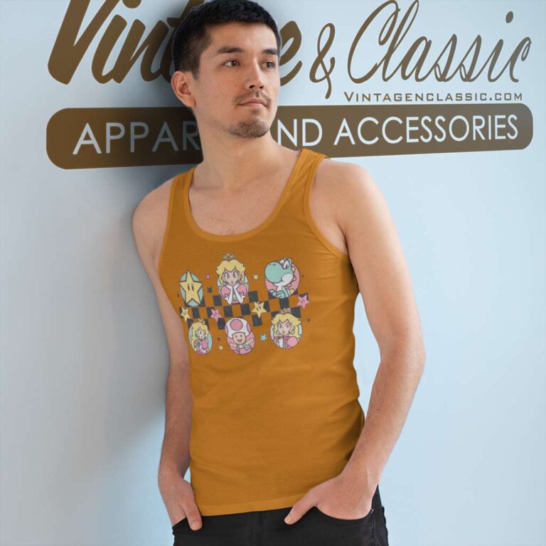 Its Peach Time Princess Peach And Friends Tank Top Racerback Its Peach Time Princess Peach And Friends Tank Top Racerback