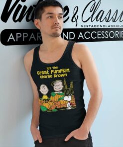 Its The Great Pumpkin Charlie Brown Tank Top Racerback
