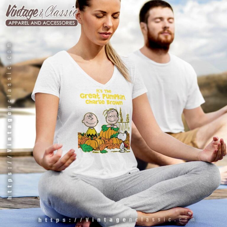 Its The Great Pumpkin Charlie Brown V Neck TShirt Its The Great Pumpkin Charlie Brown V Neck TShirt