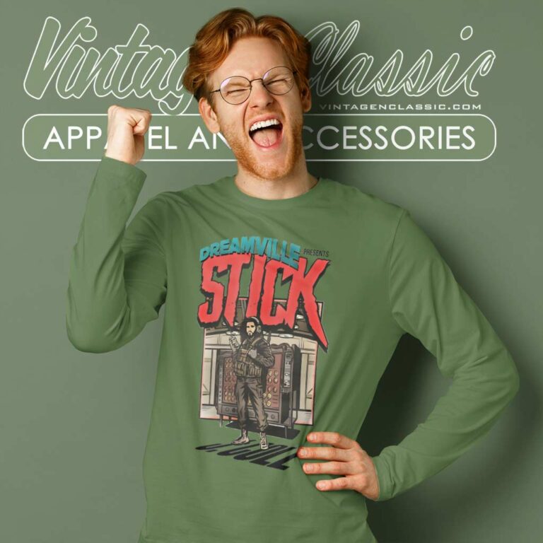 J Cole Dream Ville Stick Shirt Long Sleeve Tee J Cole Dream Ville Stick Shirt Long Sleeve Tee