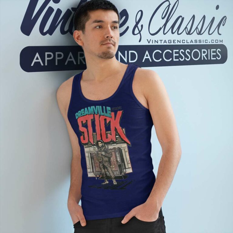 J Cole Dream Ville Stick Shirt Tank Top Racerback J Cole Dream Ville Stick Shirt Tank Top Racerback