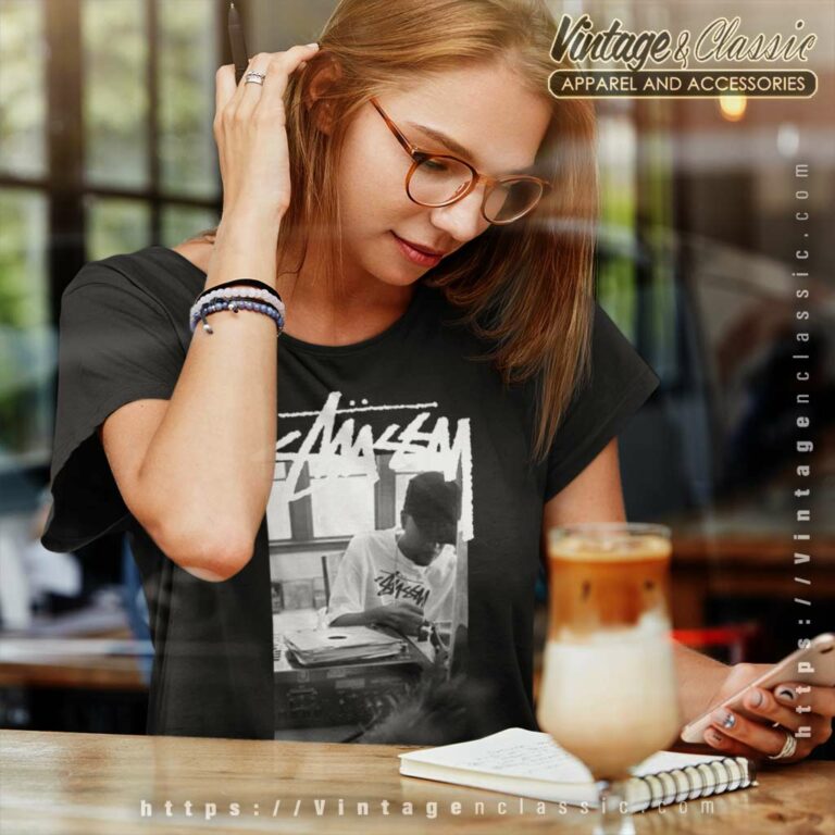 J Dilla By Stussy Stones Throw Records Women TShirt J Dilla By Stussy Stones Throw Records Women TShirt