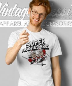 Jack Hughes And Luke Hughes Super Hughes Bros T Shirt