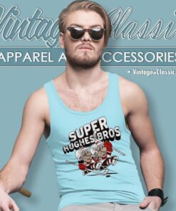 Jack Hughes And Luke Hughes Super Hughes Bros Tank Top Racerback