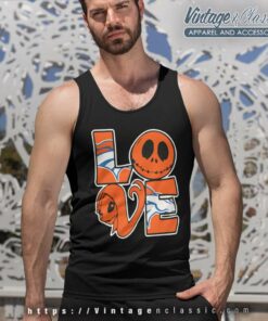 Jack Skellington And Sally Love Denver Broncos Tank Top Racerback
