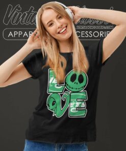 Jack Skellington And Sally Love New York Jets Women TShirt