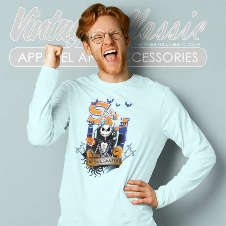 Jack Skellington Bearkats The Buccaneers Long Sleeve Tee Jack Skellington Bearkats The Buccaneers Long Sleeve Tee