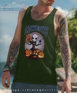 Jack Skellington Dallas Cowboys Halloween Tank Top Racerback