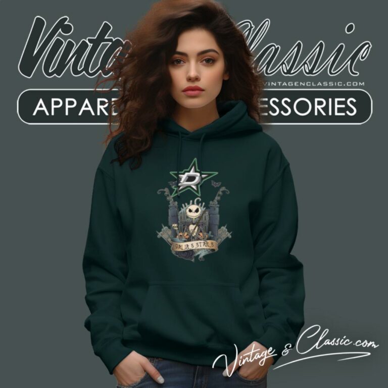 Jack Skellington Dallas Stars Hockey Hoodie Jack Skellington Dallas Stars Hockey Hoodie
