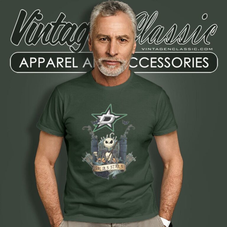 Jack Skellington Dallas Stars Hockey T Shirt Jack Skellington Dallas Stars Hockey T Shirt