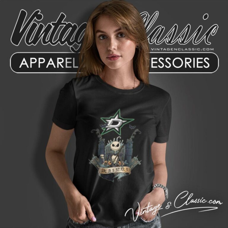 Jack Skellington Dallas Stars Hockey Women T Shirt Jack Skellington Dallas Stars Hockey Women T Shirt