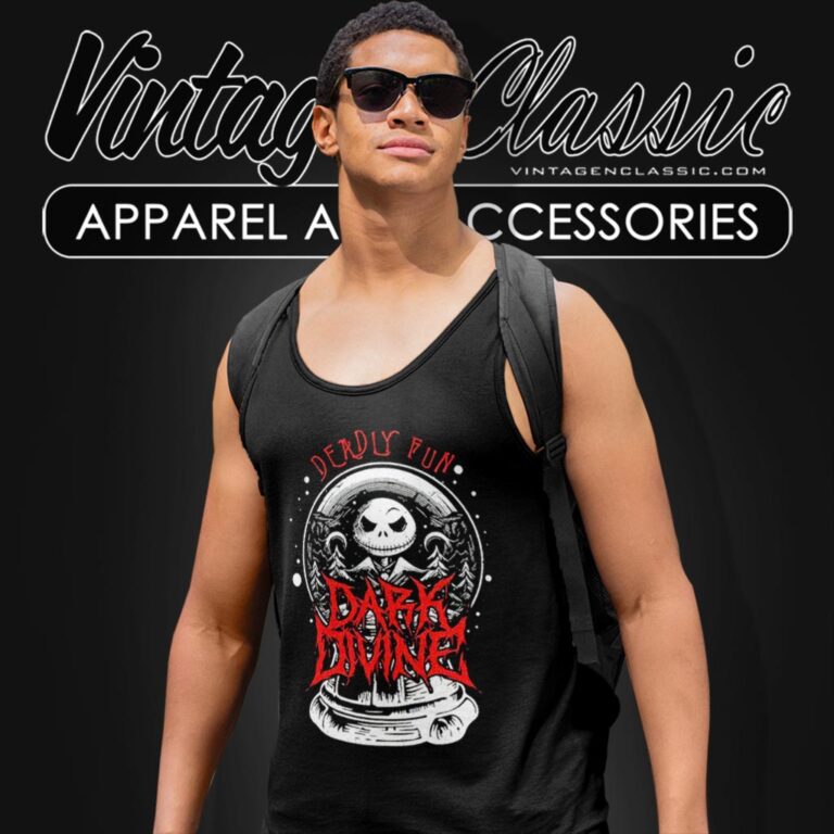Jack Skellington Dark Divine Deadly Fun Snowglobe Tank Top Racerback Jack Skellington Dark Divine Deadly Fun Snowglobe Tank Top Racerback