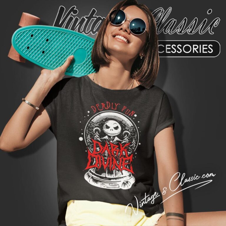 Jack Skellington Dark Divine Deadly Fun Snowglobe Women T Shirt Jack Skellington Dark Divine Deadly Fun Snowglobe Women T Shirt