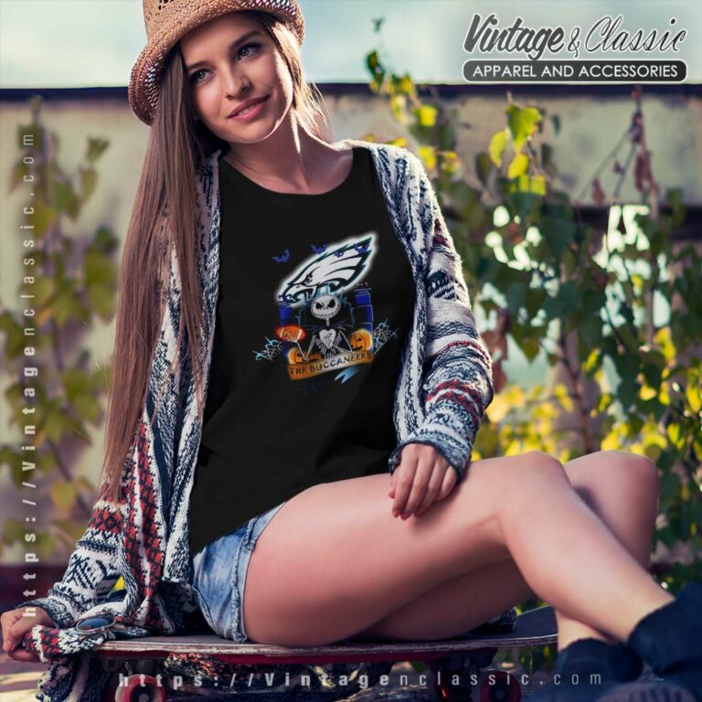 Jack Skellington Eagles Halloween Shirt Philadelphia Eagles Women TShirt Jack Skellington Eagles Halloween Shirt Philadelphia Eagles Women TShirt