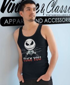Jack Skellington Fck Love You Las Vegas Raiders Tank Top Racerback