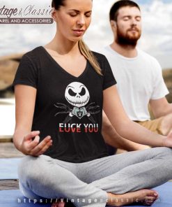 Jack Skellington Fck Love You Las Vegas Raiders V Neck TShirt
