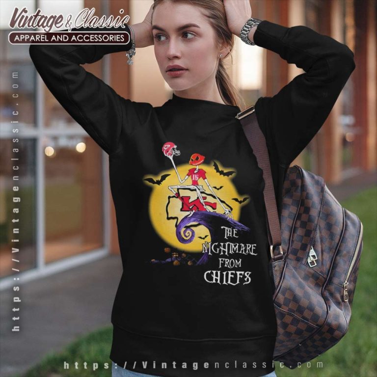 Jack Skellington Kansas City Chiefs The Nightmare From Chiefs Halloween Sweatshirt Jack Skellington Kansas City Chiefs The Nightmare From Chiefs Halloween Sweatshirt