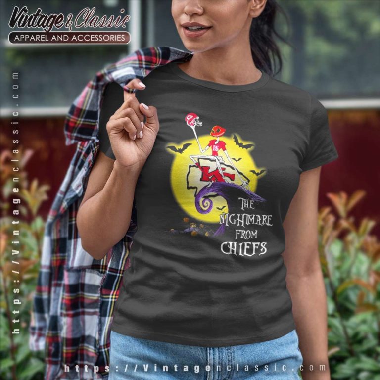Jack Skellington Kansas City Chiefs The Nightmare From Chiefs Halloween Women TShirt Jack Skellington Kansas City Chiefs The Nightmare From Chiefs Halloween Women TShirt