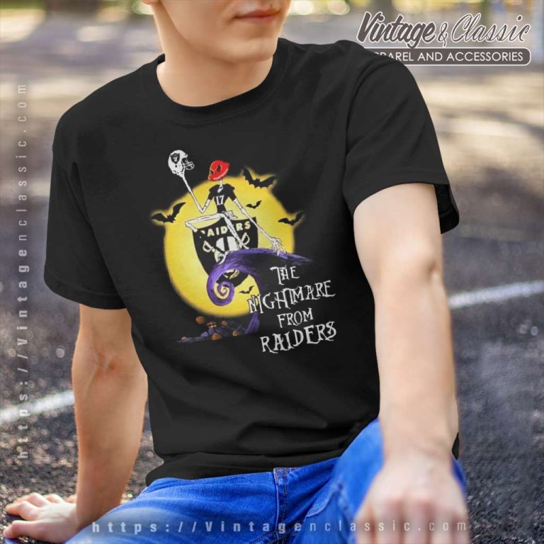 Jack Skellington Las Vegas Raiders The Nightmare From Raiders Halloween T Shirt Jack Skellington Las Vegas Raiders The Nightmare From Raiders Halloween T Shirt